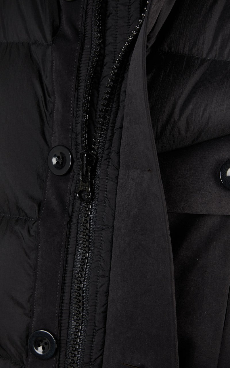 Ten C Sniper Combo Down Jacket Black