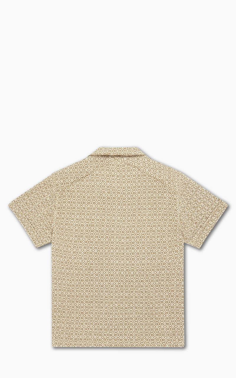 3sixteen Vacation Shirt Nutmeg Maze Jacquard