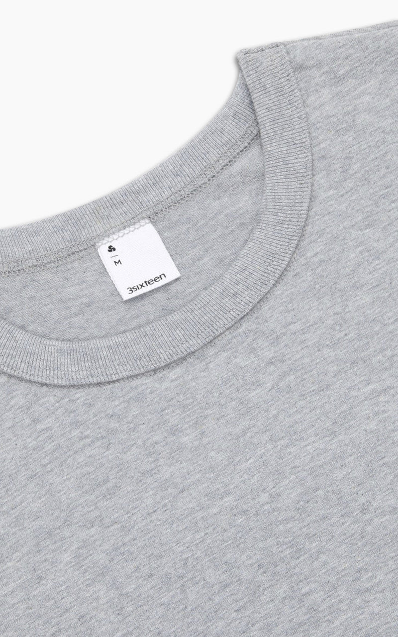 3sixteen Heavyweight Pocket T-Shirt 2 Pack Heather Grey