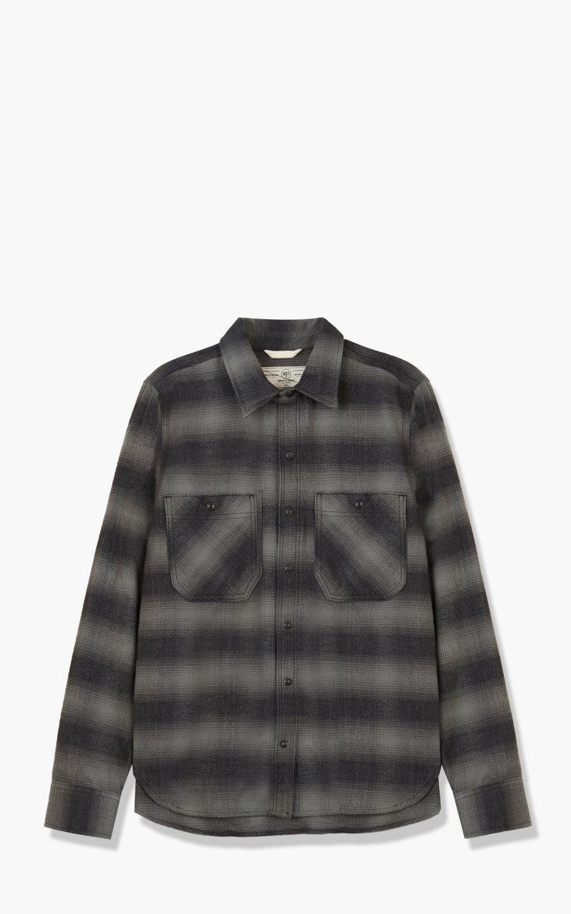 Rogue Territory BM Shirt Grey Brushed Plaid