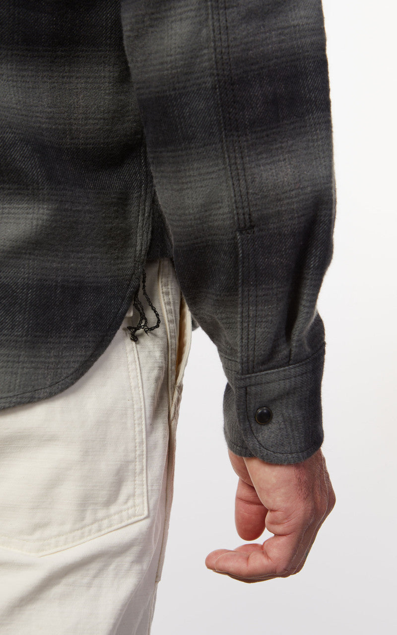 Rogue Territory BM Shirt Grey Brushed Plaid