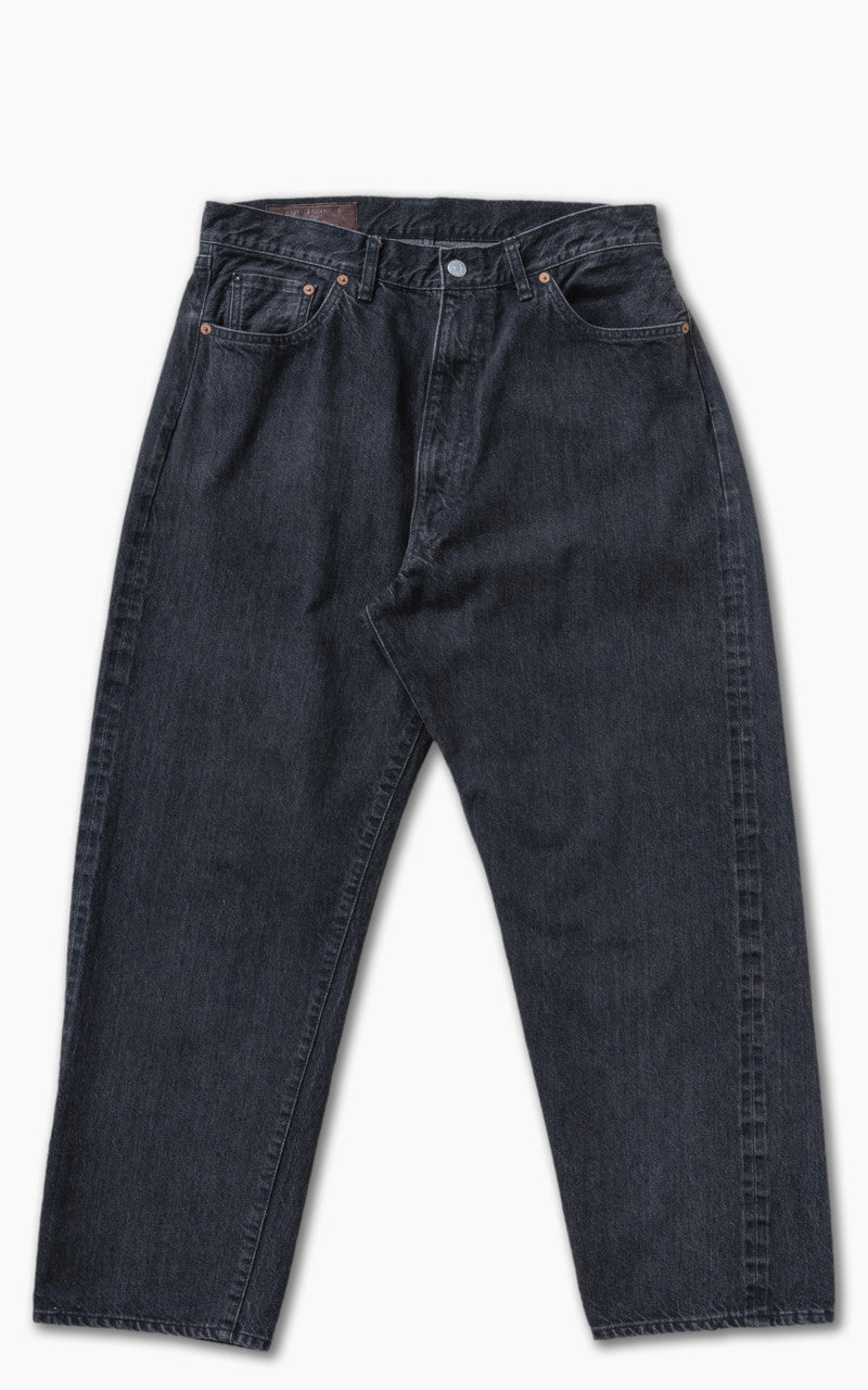 Kaptain Sunshine 5P Zipper Front Denim Pants Vintage Wash Black