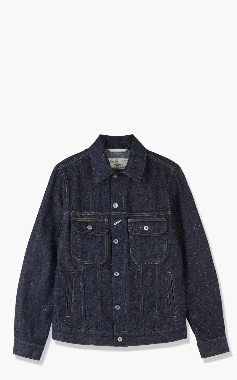 Rogue Territory Cruiser Jacket Rinsed Neppy Denim Blue 14oz