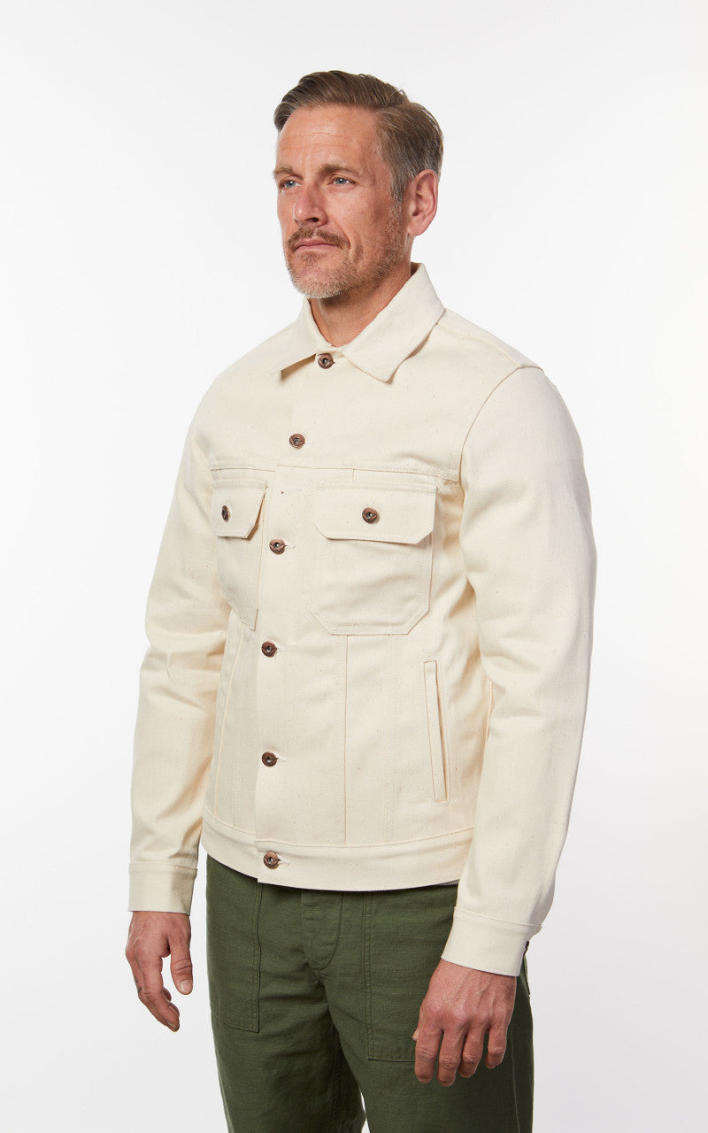 Rogue Territory Cruiser Jacket Ecru 14oz
