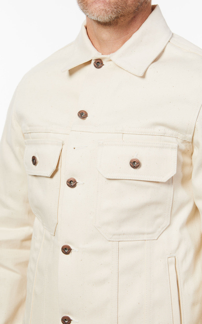 Rogue Territory Cruiser Jacket Ecru 14oz