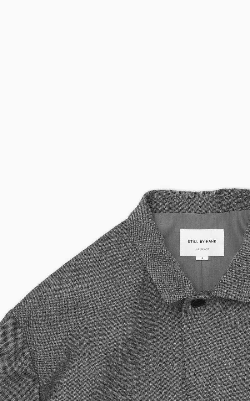 Still By Hand Shetland Wool Jacket Grey