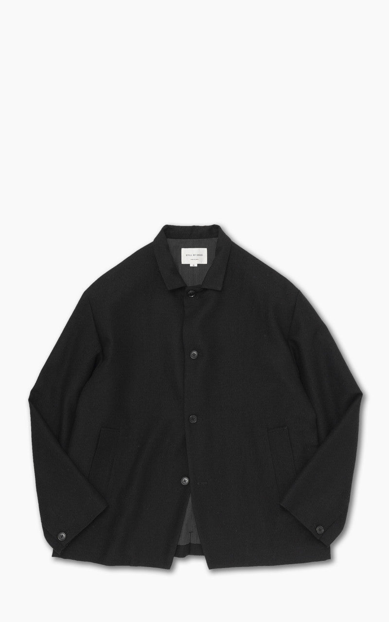 Still By Hand Shetland Wool Jacket Black