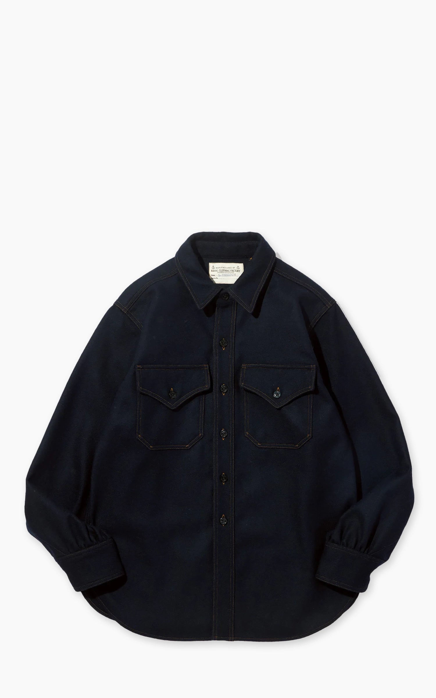 Pherrow's 25W-P.30CPO 1930s CPO Shirt Navy