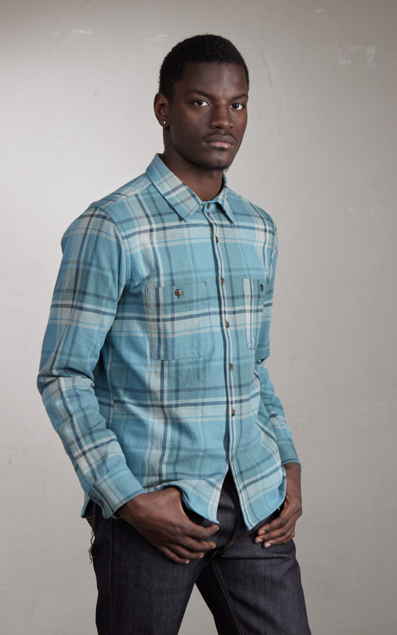Rogue Territory Field Shirt Icy Blue Plaid