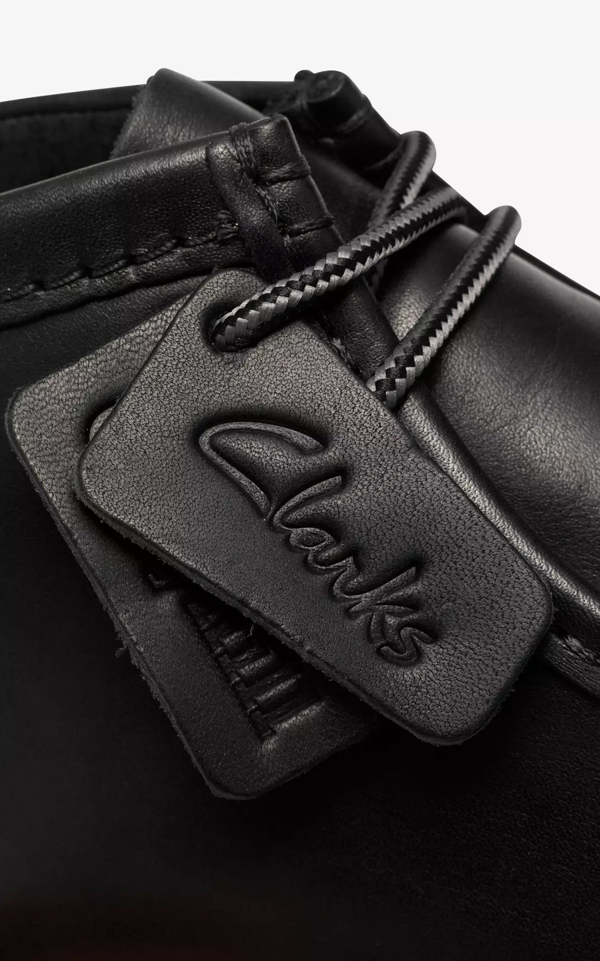 Clarks Cleyhill Top Black Leather
