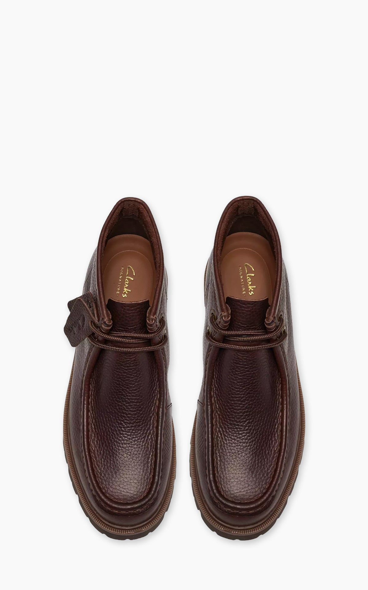 Clarks Cleyhill Top Dark Brown Leather