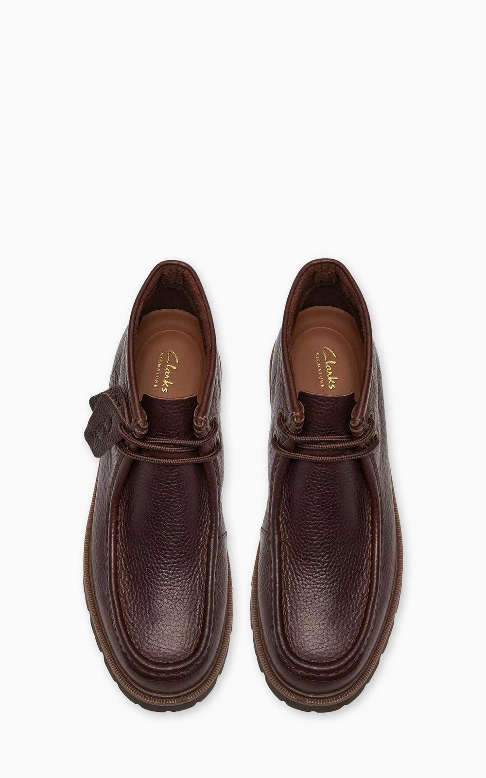 Clarks Cleyhill Top Dark Brown Leather