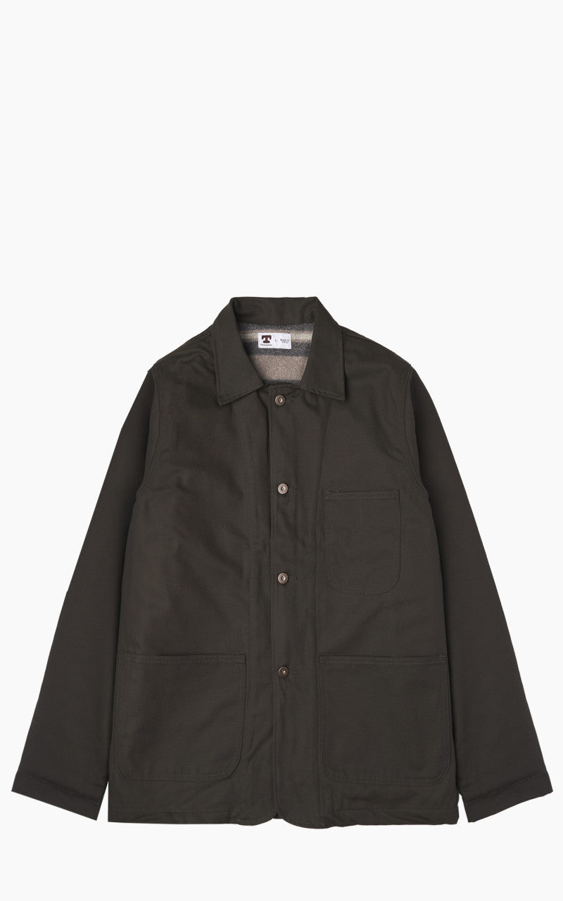 Tellason Baker Jacket Japanese Canvas Lined Brown