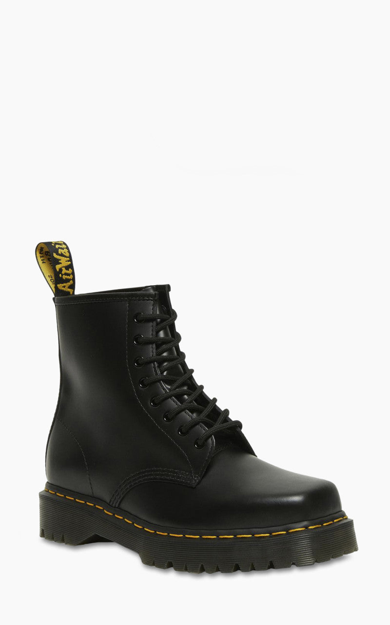 Dr. Martens 1460 Bex Squared Toe Leather Lace Up Boots Black