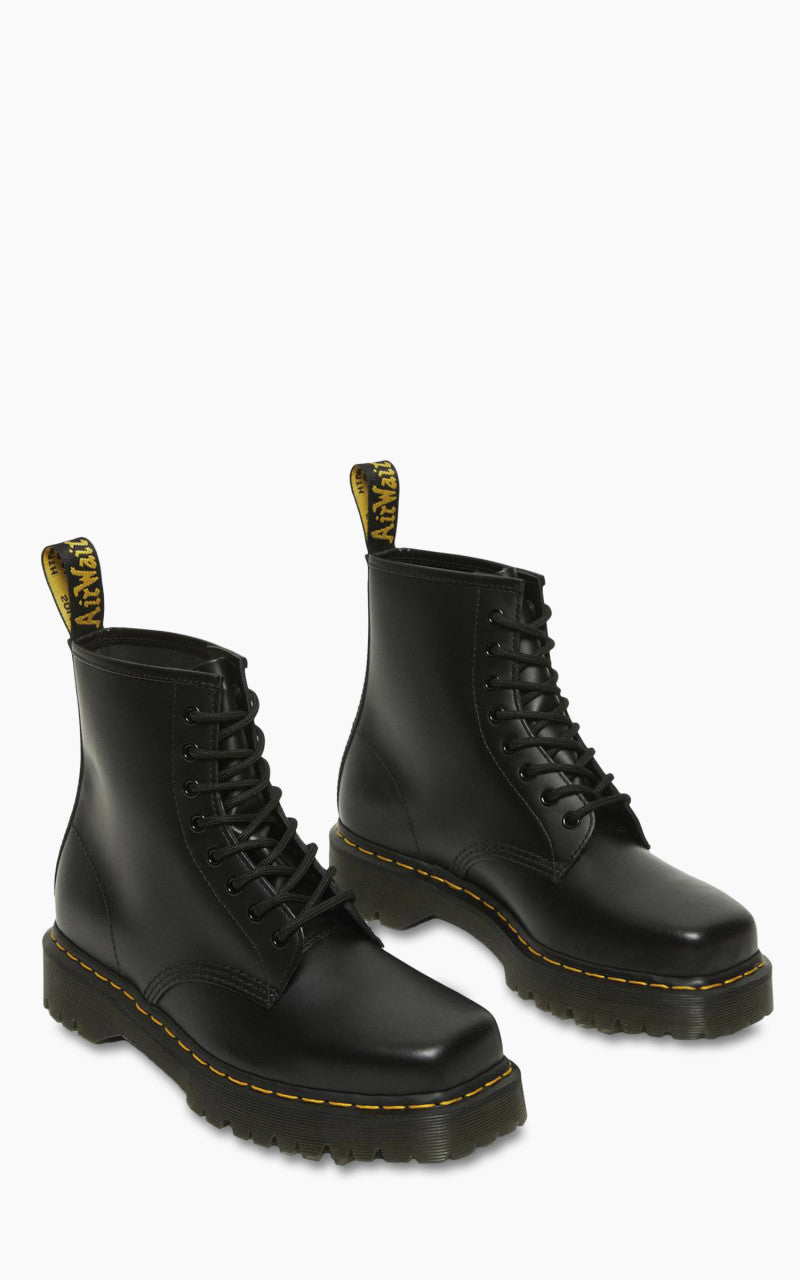 Dr. Martens 1460 Bex Squared Toe Leather Lace Up Boots Black