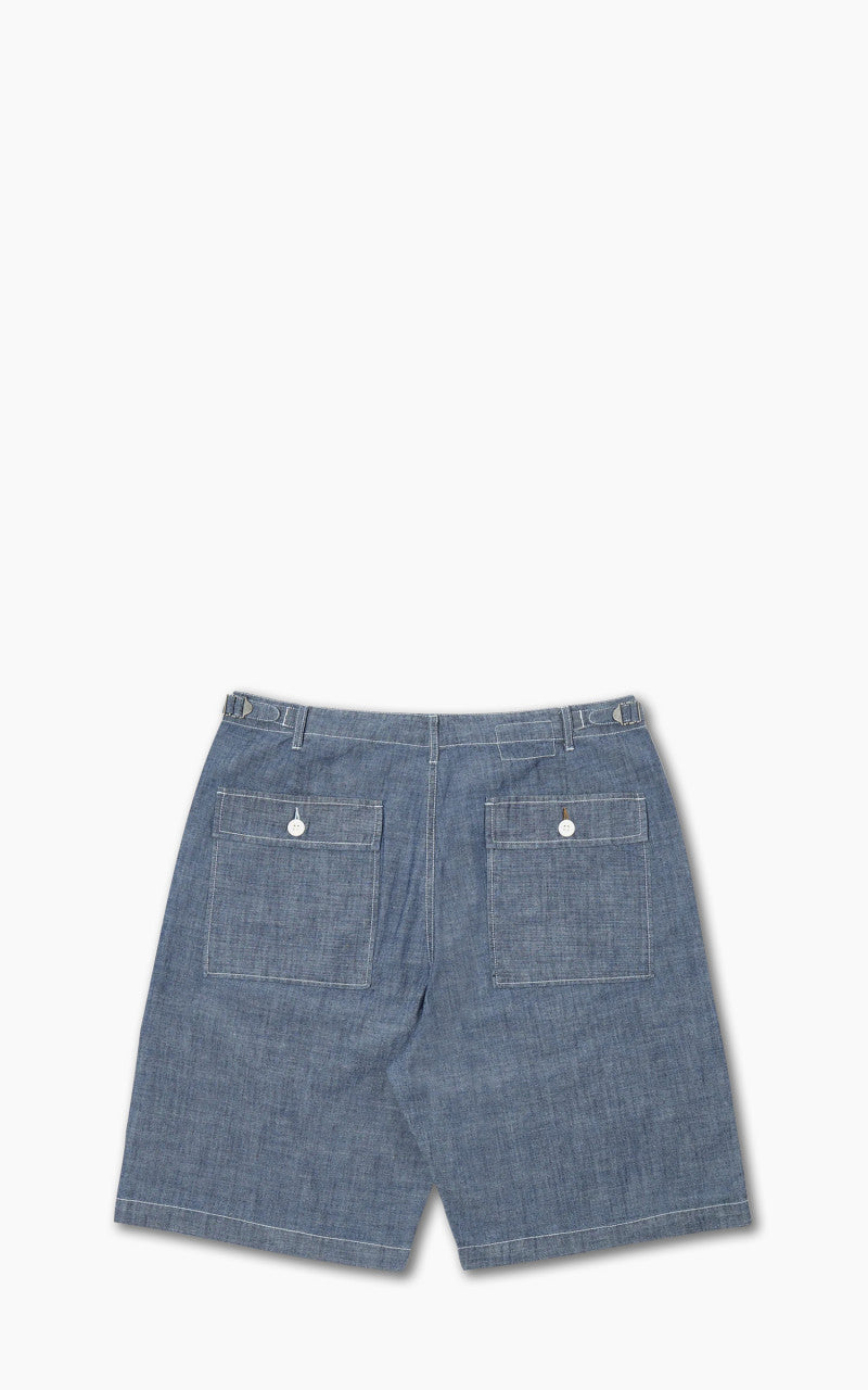 Universal Works Fatigue Short Chambray Indigo