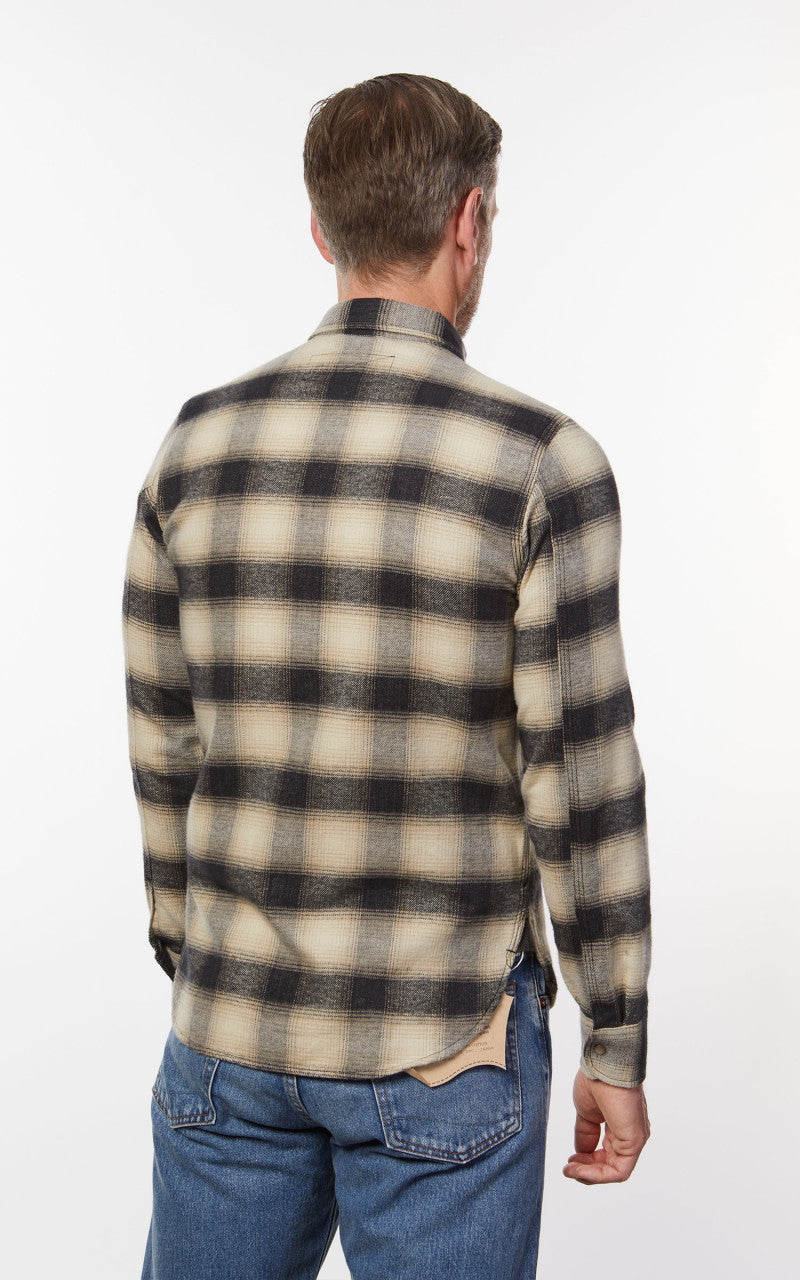 Rogue Territory BM Shirt Natural Brushed Plaid
