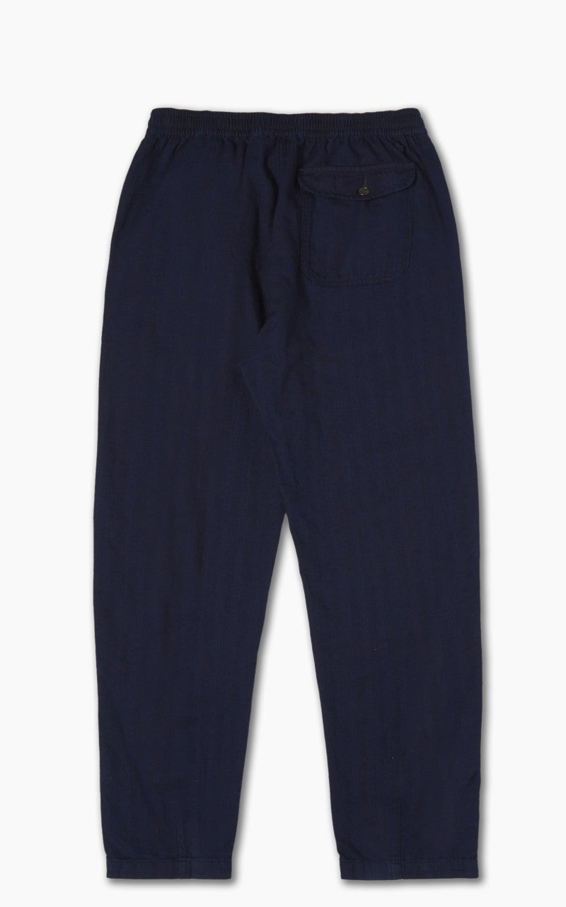 Universal Works Track Trouser Herringbone Denim Indigo