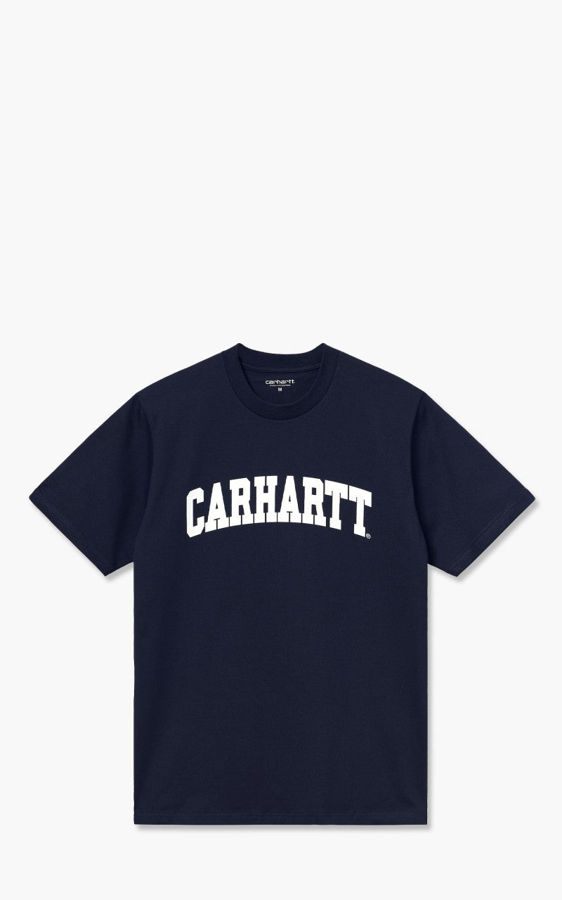 Carhartt WIP S/S University T-Shirt Dark Navy/White