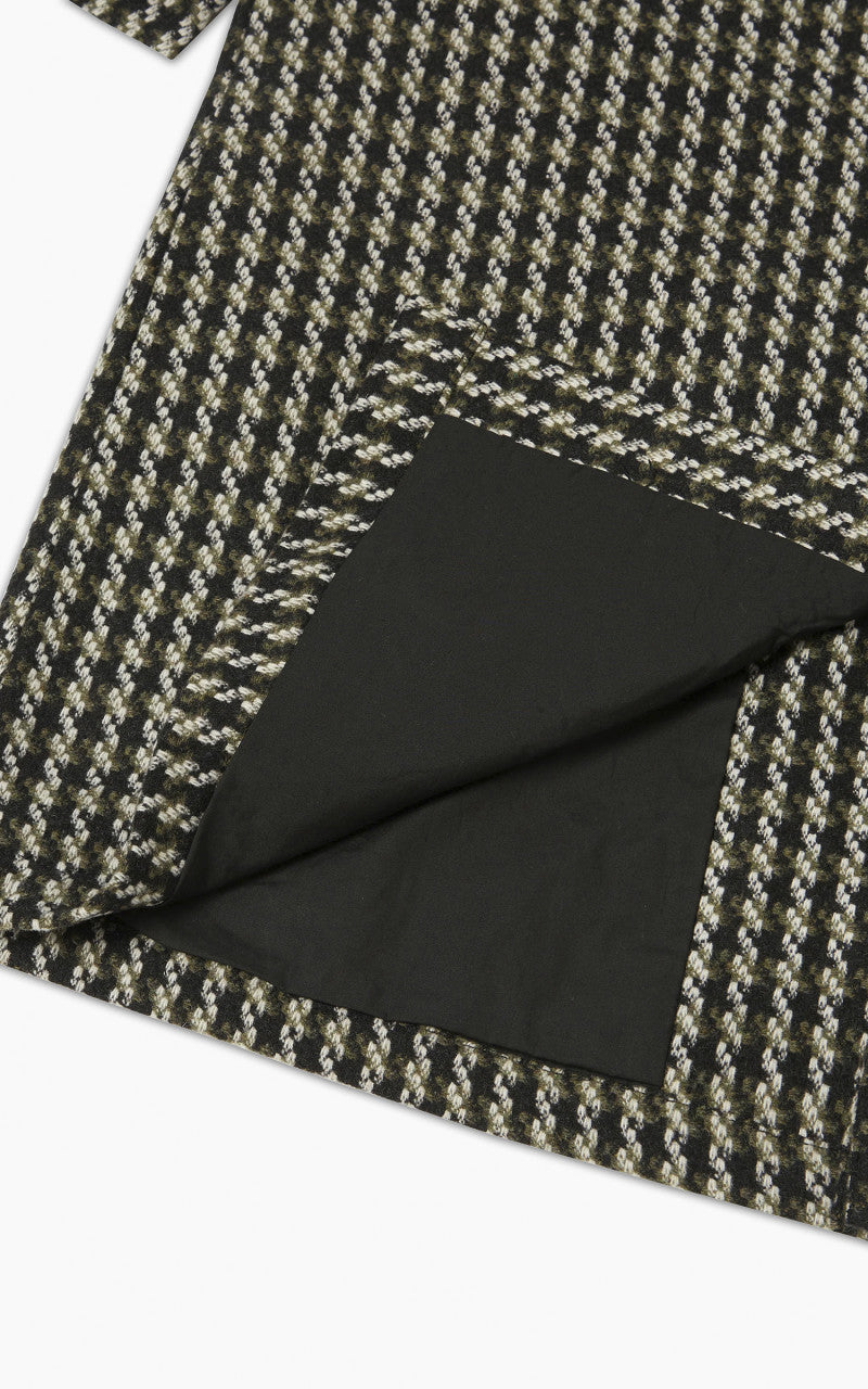 Universal Works Long Swing Overcoat Cortina Tweed Olive