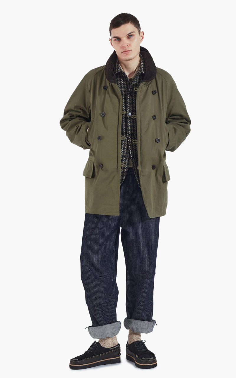 Universal Works Reversible Mackinaw Jacket Light Olive