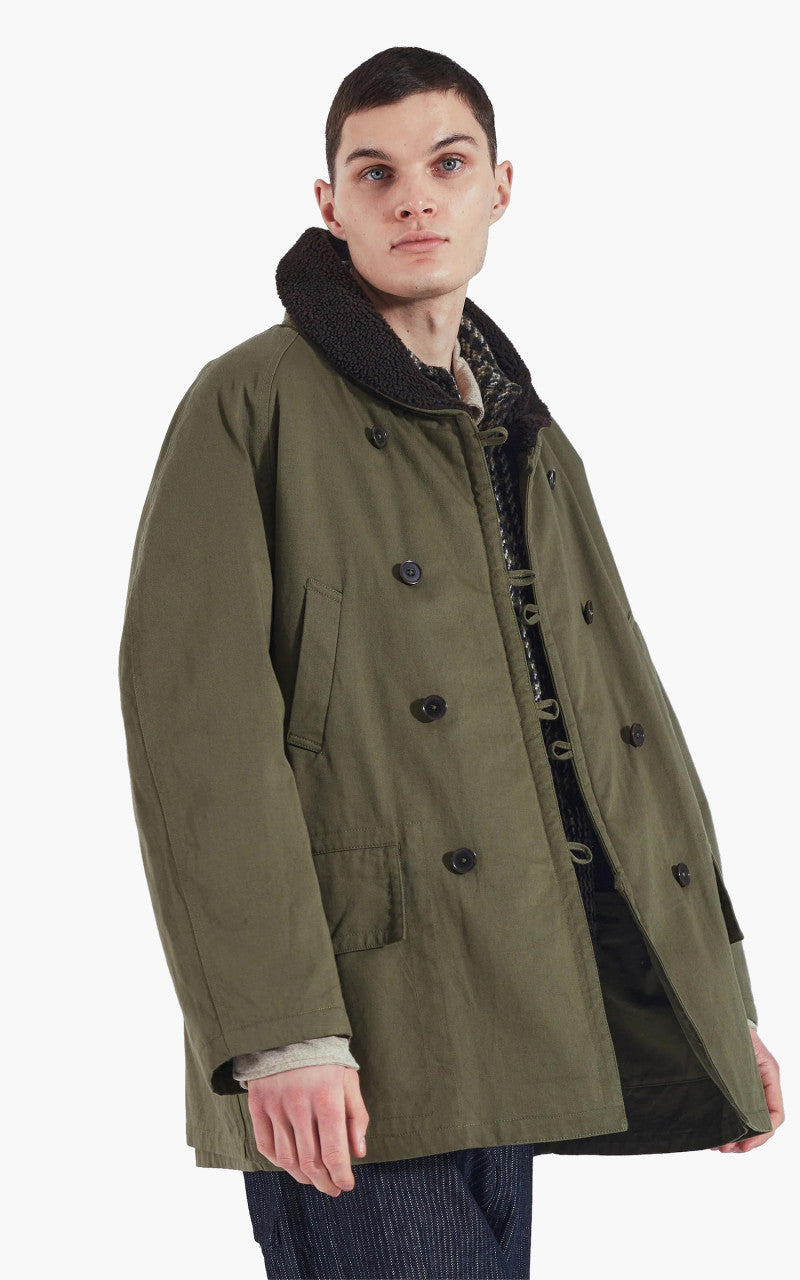 Universal Works Reversible Mackinaw Jacket Light Olive