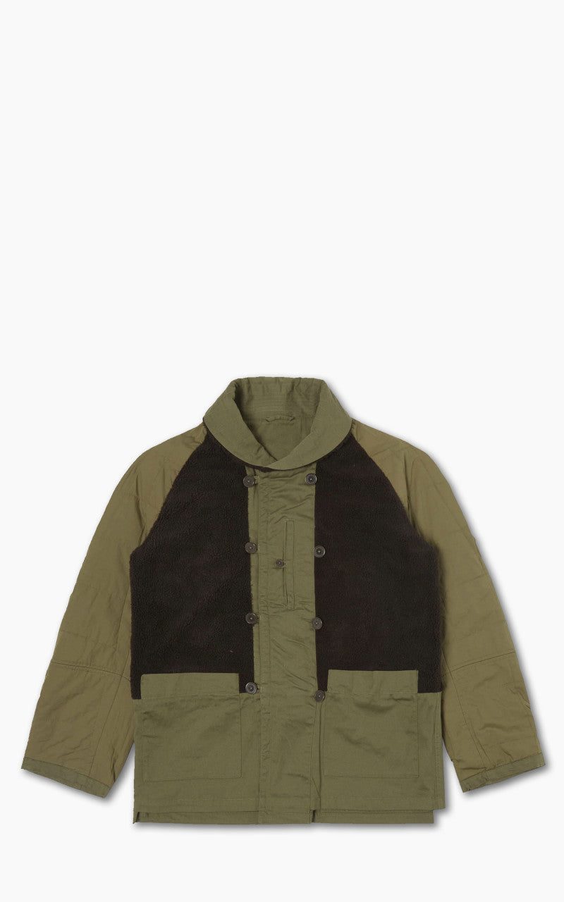 Universal Works Reversible Mackinaw Jacket Light Olive