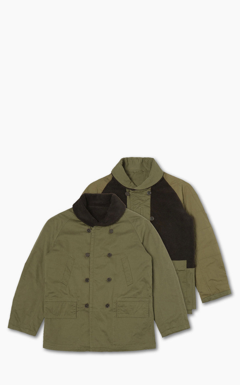 Universal Works Reversible Mackinaw Jacket Light Olive