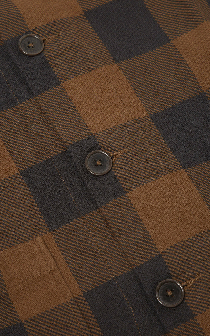 Universal Works Travail Shirt Brown