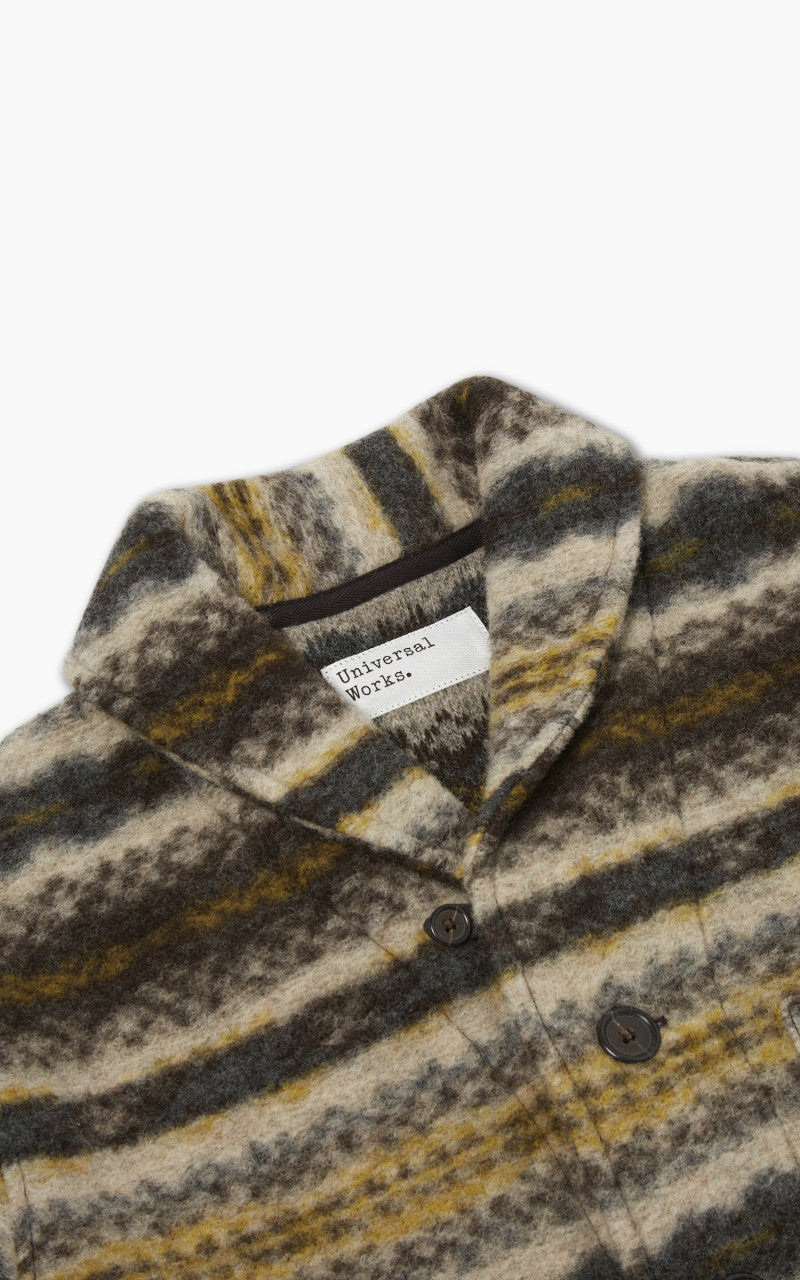 Universal Works New York Cardigan Wool Mix Fairisle