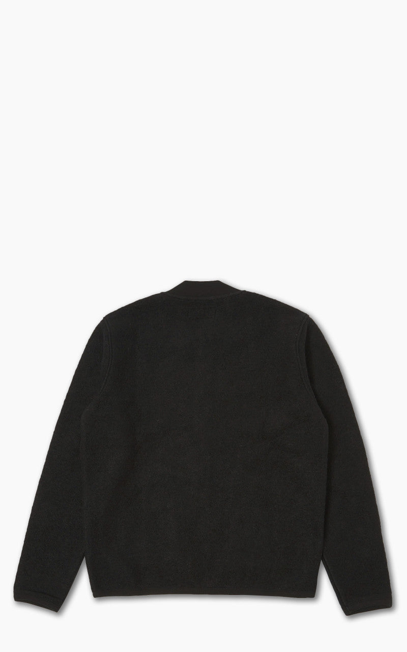 Universal Works Zip Bomber Wool Fleece Black