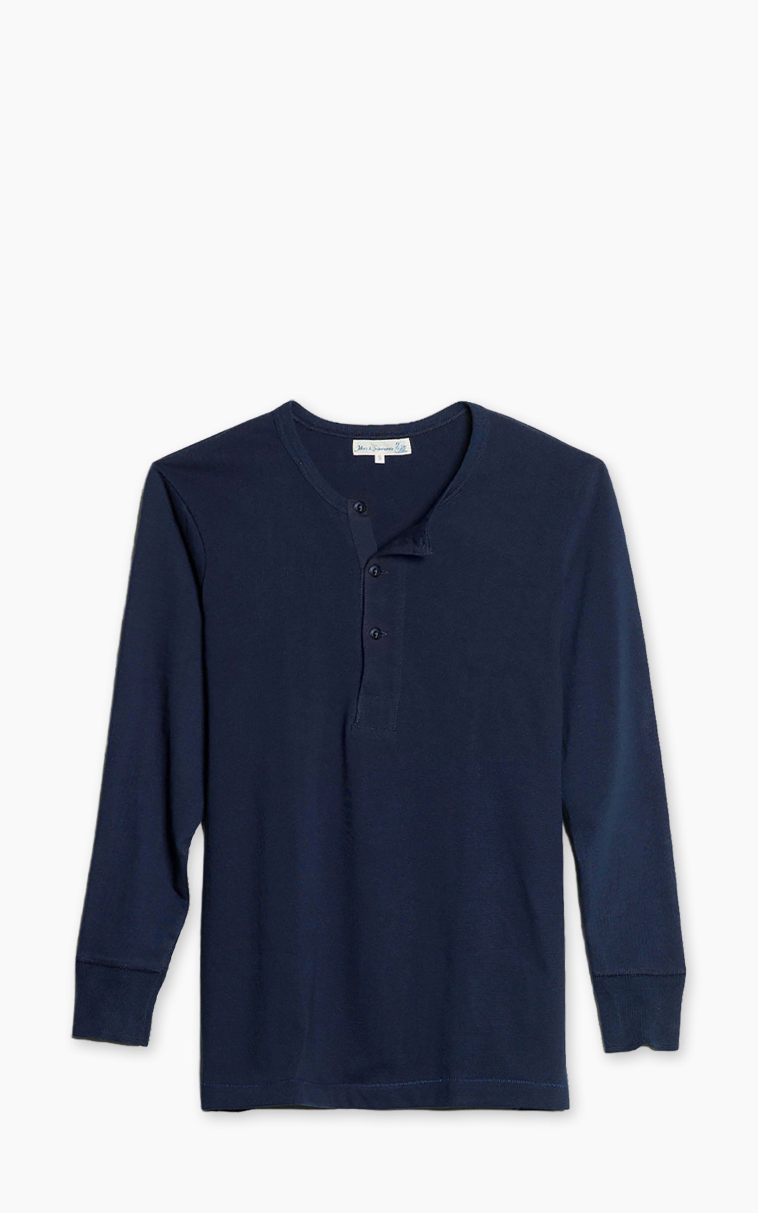 Merz b. Schwanen 2M06 Vintage Machine Refined Longsleeve Ink Blue