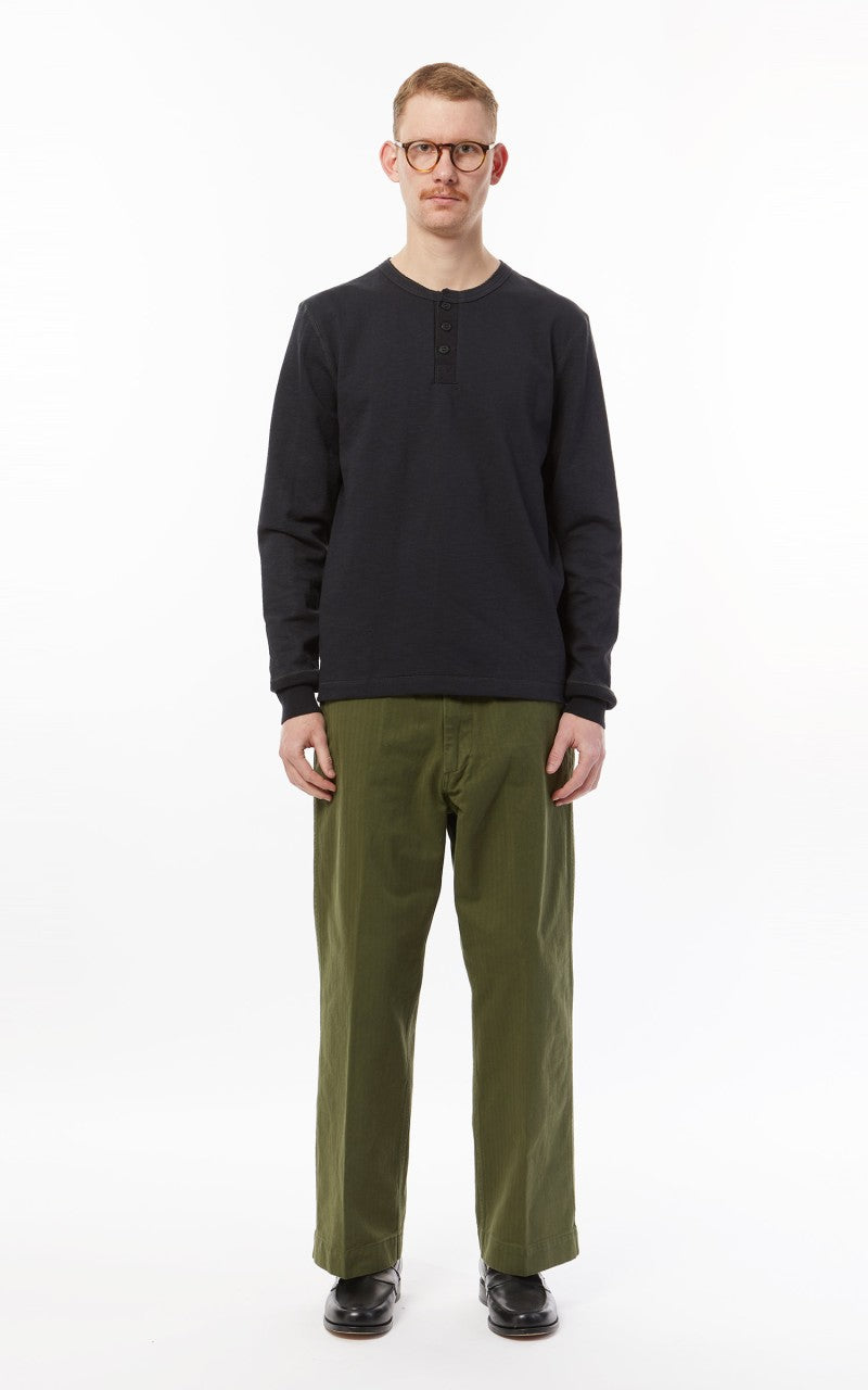 Merz b. Schwanen 2S04 Heavyweight Sweater Crew Charcoal