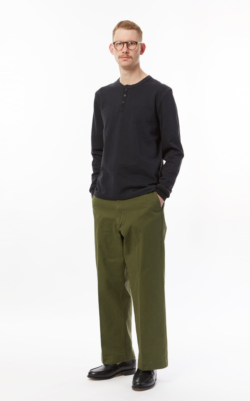 Merz b. Schwanen 2S04 Heavyweight Sweater Crew Charcoal