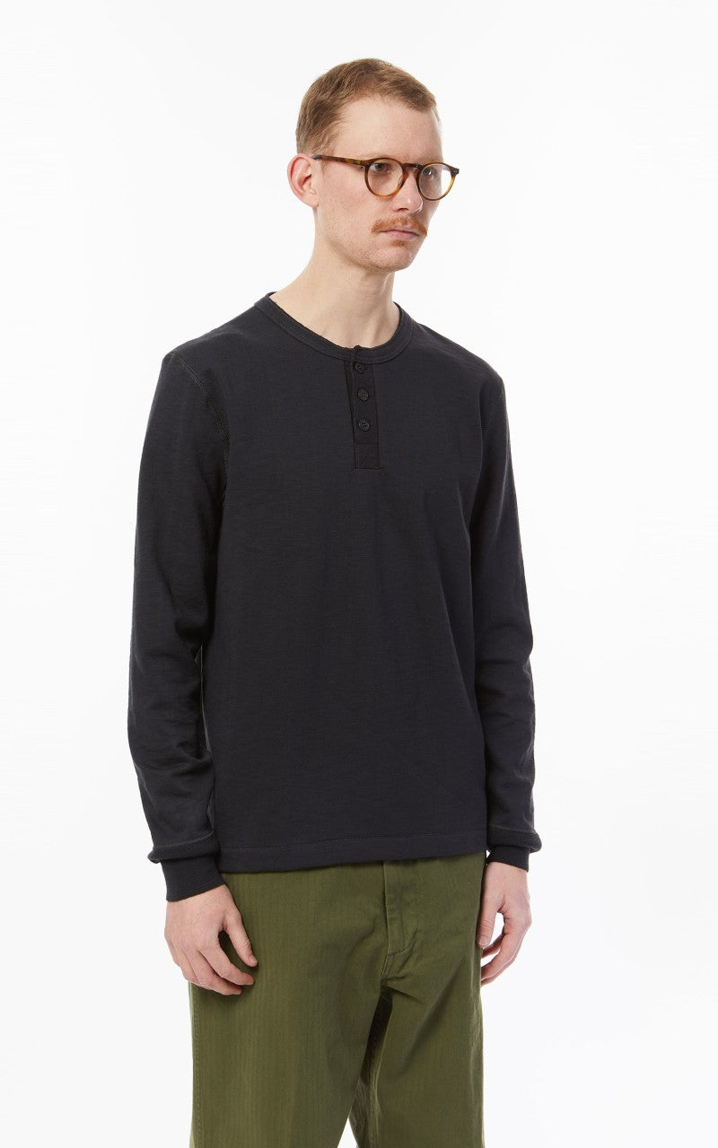 Merz b. Schwanen 2S04 Heavyweight Sweater Crew Charcoal