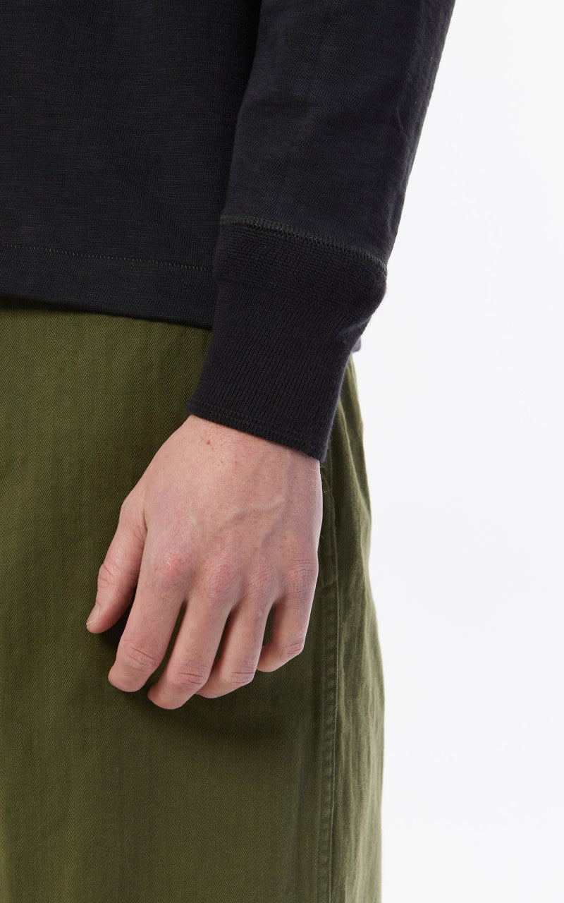 Merz b. Schwanen 2S04 Heavyweight Sweater Crew Charcoal