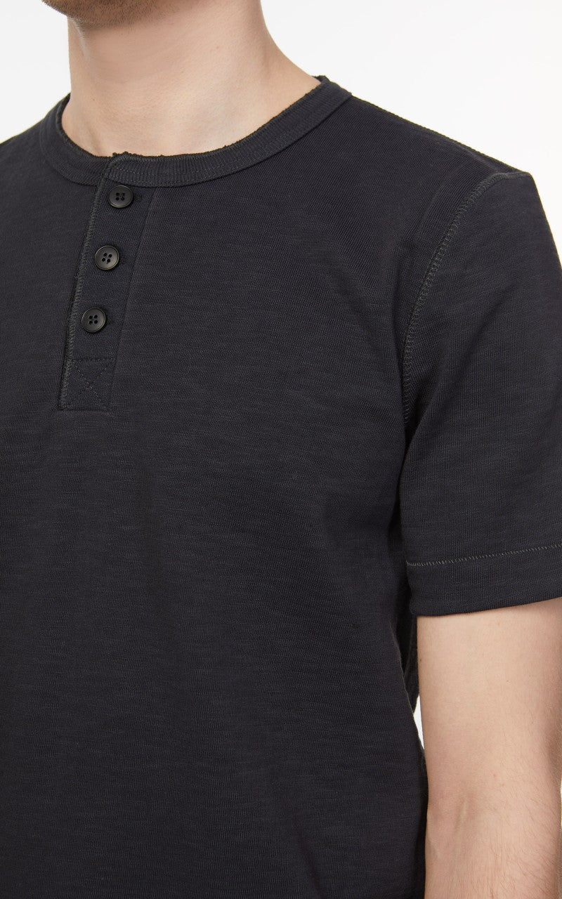 Merz b. Schwanen 2S04SL Heavyweight Henley Charcoal