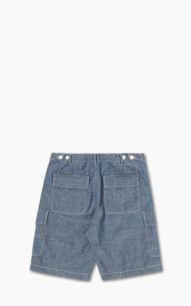 Universal Works MW Cargo Short Chambray Indigo