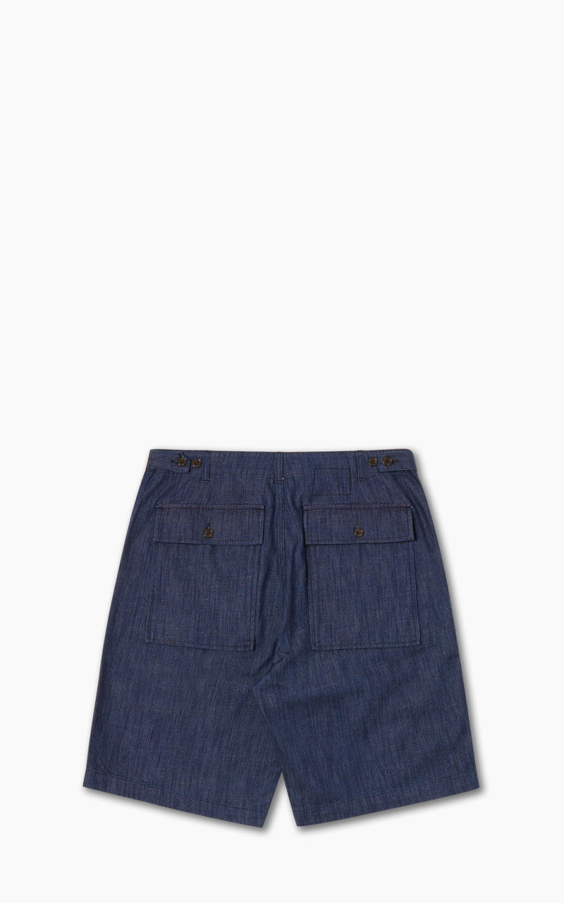 Universal Works Fatigue Short Atlantic Denim Indigo