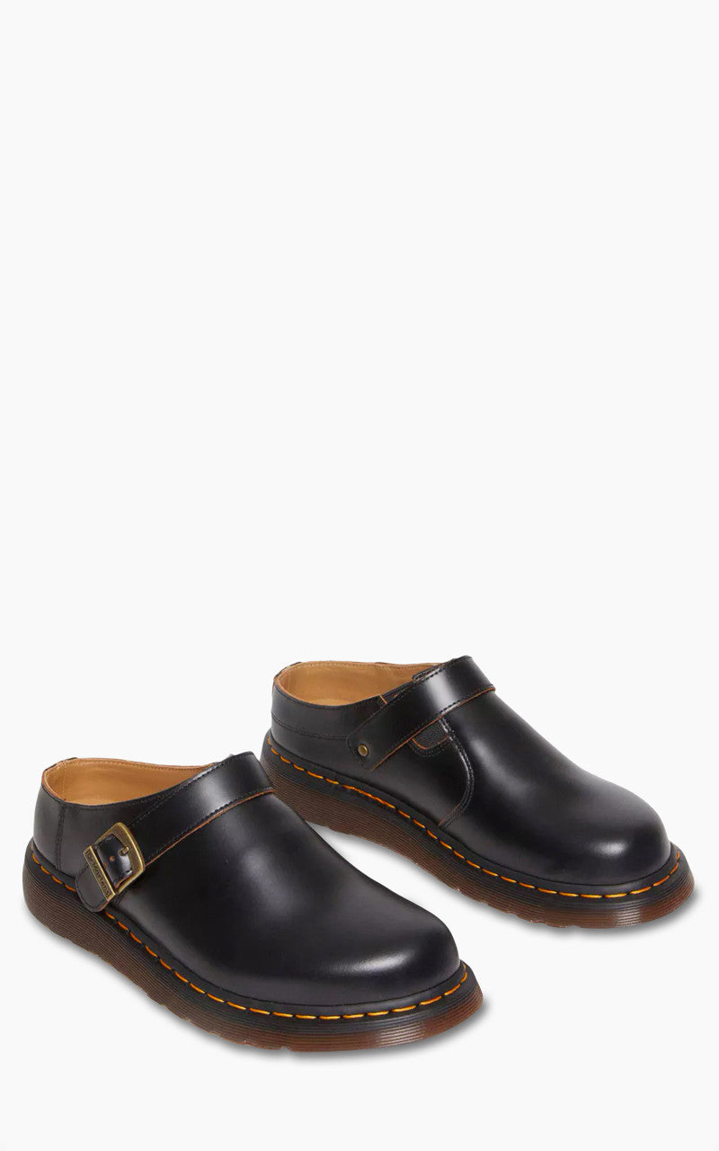Dr. Martens Isham Buckle Mule Vintage Smooth Black