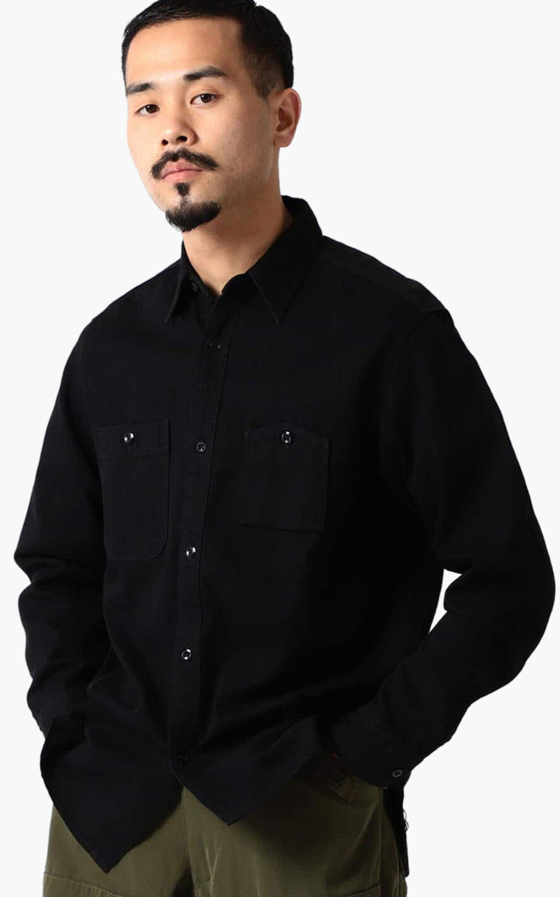 Beams Plus New Denim Work Shirt Black