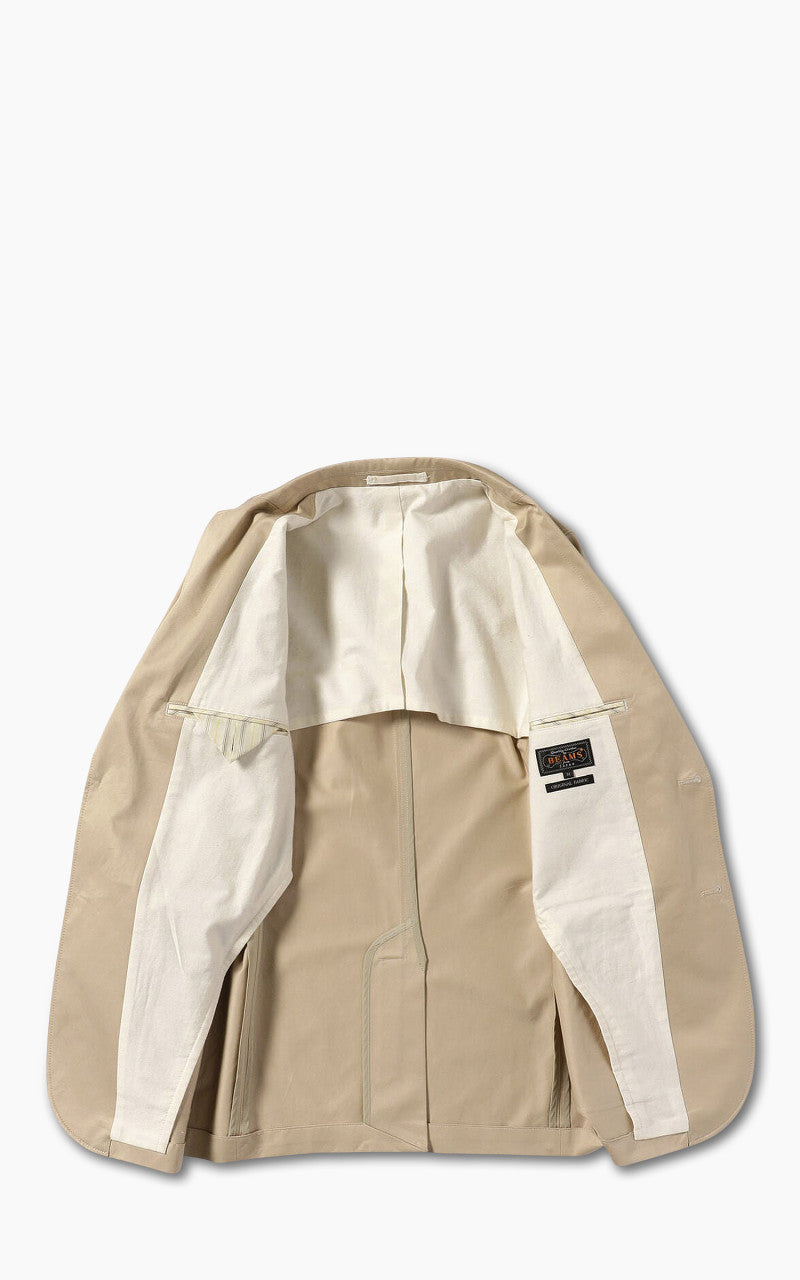 Beams Plus Cotton Twill 3-Button Jacket Beige