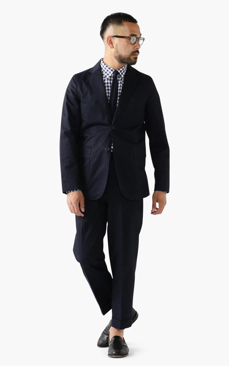 Beams Plus Cotton Twill 3-Button Jacket Navy