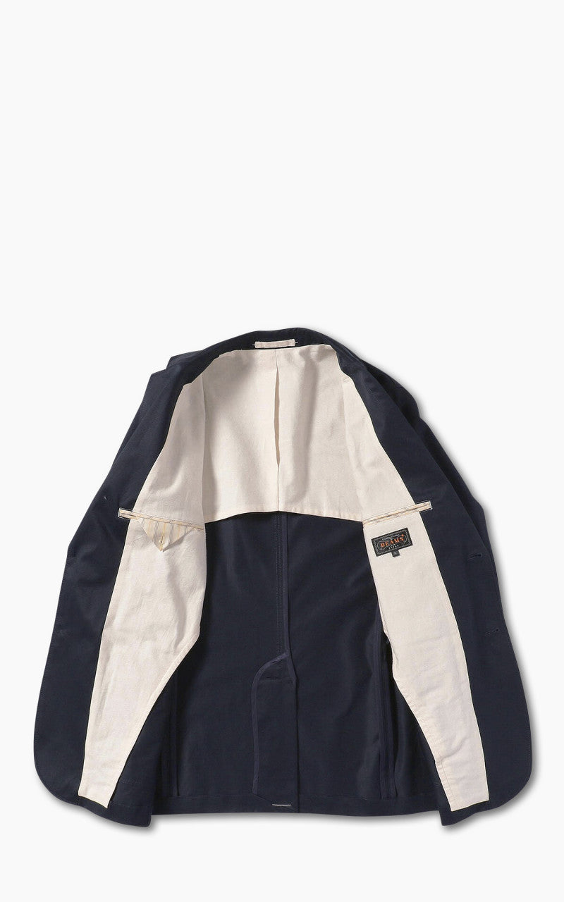 Beams Plus Cotton Twill 3-Button Jacket Navy