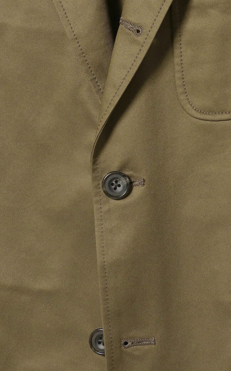 Beams Plus Cotton Twill 3-Button Jacket Olive