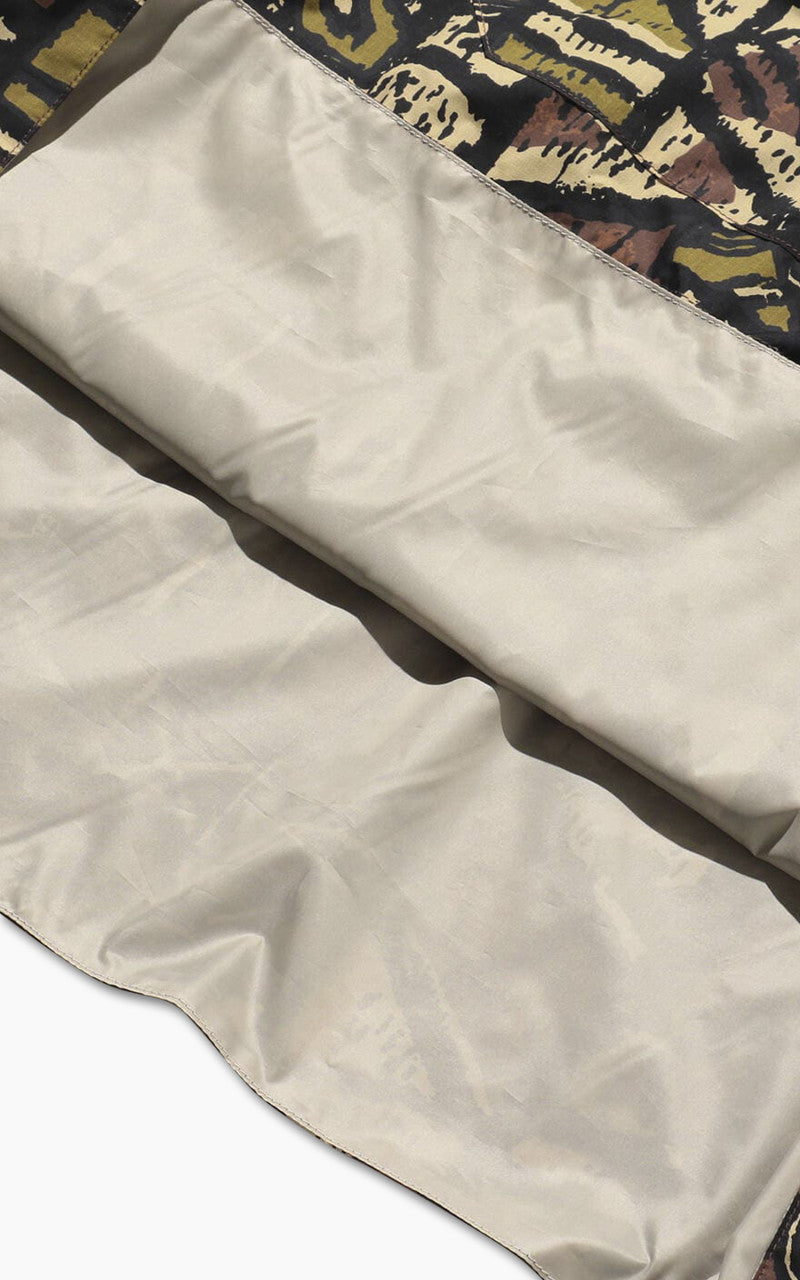 Beams Plus Nylon Batik Print Eurosport Anorak Brown