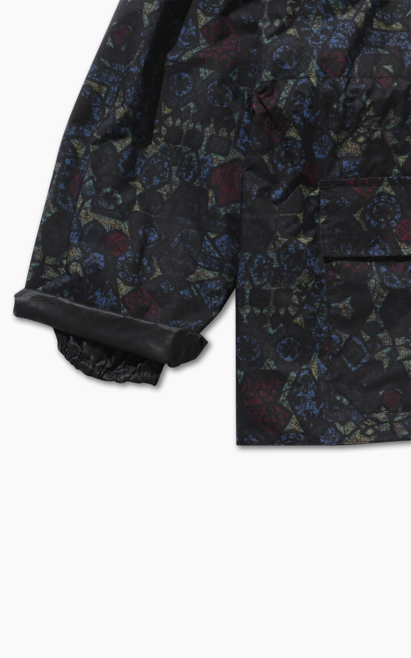 Beams Plus Nylon Batik Print Eurosport Anorak Navy