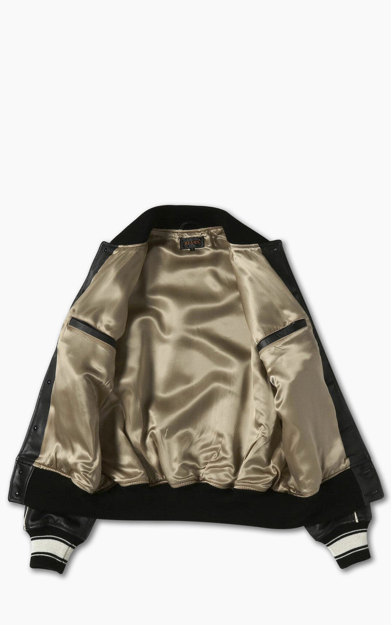 Beams Plus Leather Sports Blouson Black