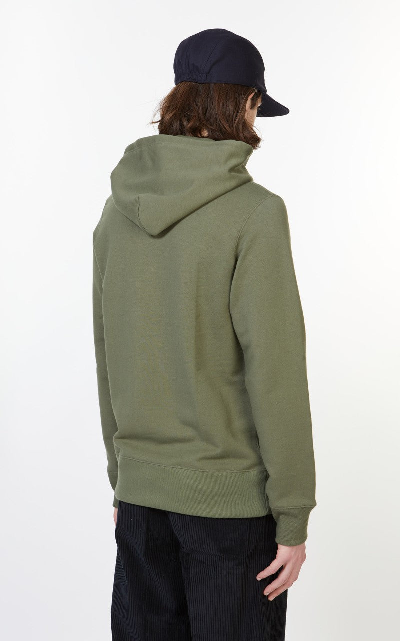 Merz b. Schwanen 382 Hooded Sweater Army