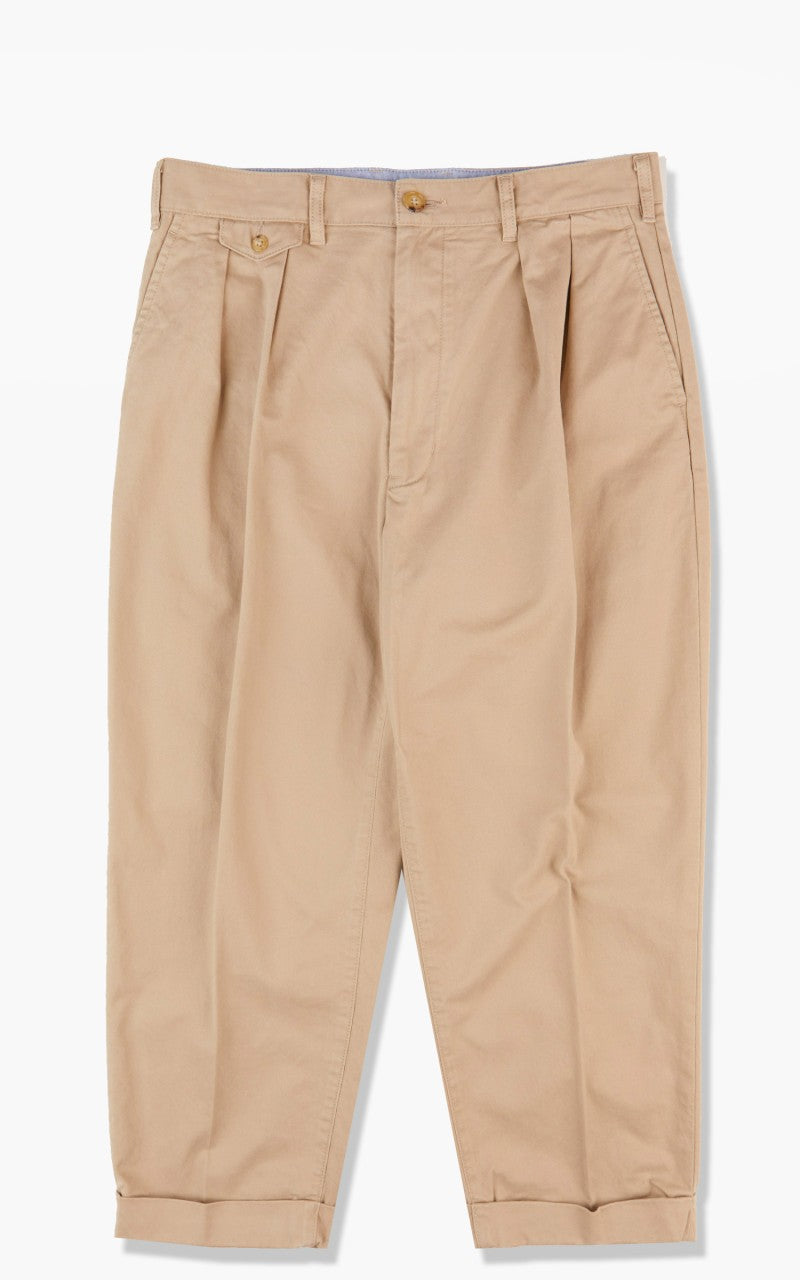 Beams Plus 2 Pleats Twill Chino Khaki